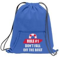 Cruise Rule Number 1 Cool Gift Sweatshirt Cinch Pack Bag