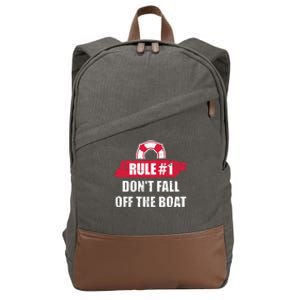 Cruise Rule Number 1 Cool Gift Cotton Canvas Backpack