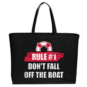 Cruise Rule Number 1 Cool Gift Cotton Canvas Jumbo Tote