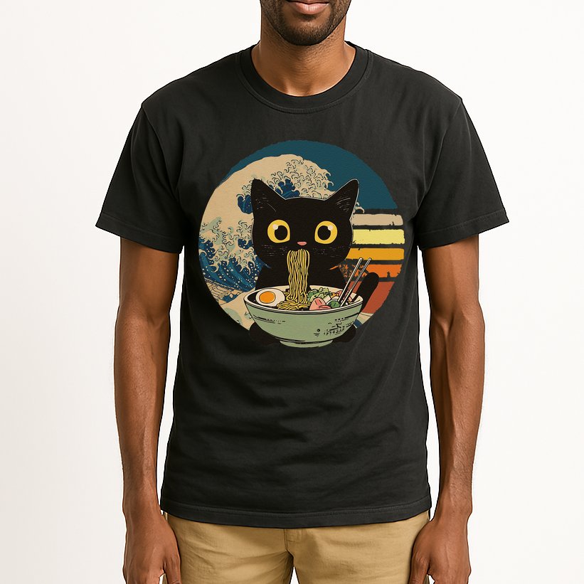 Cat Ramen Noodles Cat Japanese Kawaii Cat Japan Anime Cat Tall T-Shirt