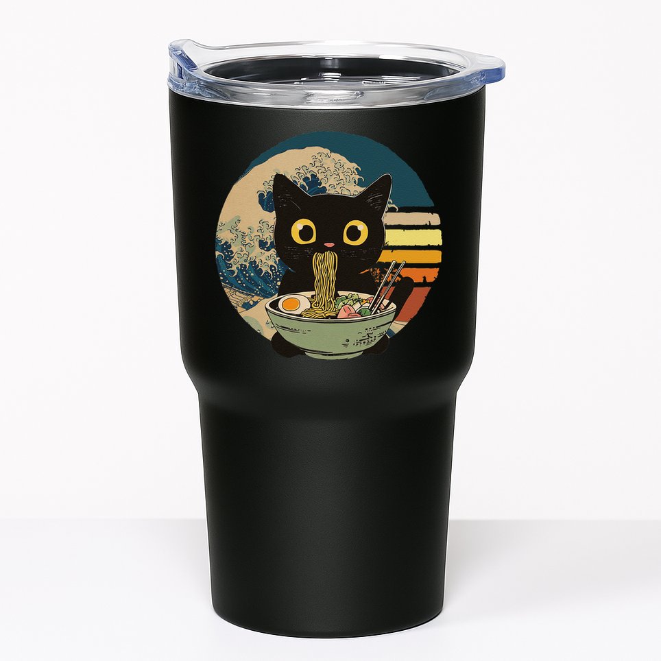 Cat Ramen Noodles Cat Japanese Kawaii Cat Japan Anime Cat Tumbler