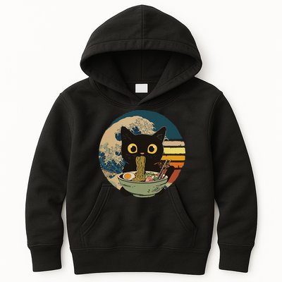 Cat Ramen Noodles Cat Japanese Kawaii Cat Japan Anime Cat Kids Hoodie