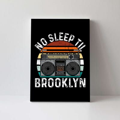 Cool Retro No Sleep Til Brooklyn Old School Portable Stereo Canvas