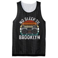 Cool Retro No Sleep Til Brooklyn Old School Portable Stereo Mesh Reversible Basketball Jersey Tank