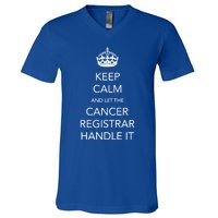 Cancer Registrar National Cancer Registrars Week Gift V-Neck T-Shirt