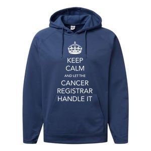 Cancer Registrar National Cancer Registrars Week Gift Performance Fleece Hoodie