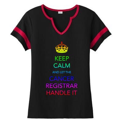 Cancer Registrar National Cancer Registrars Week Gift Ladies Halftime Notch Neck Tee