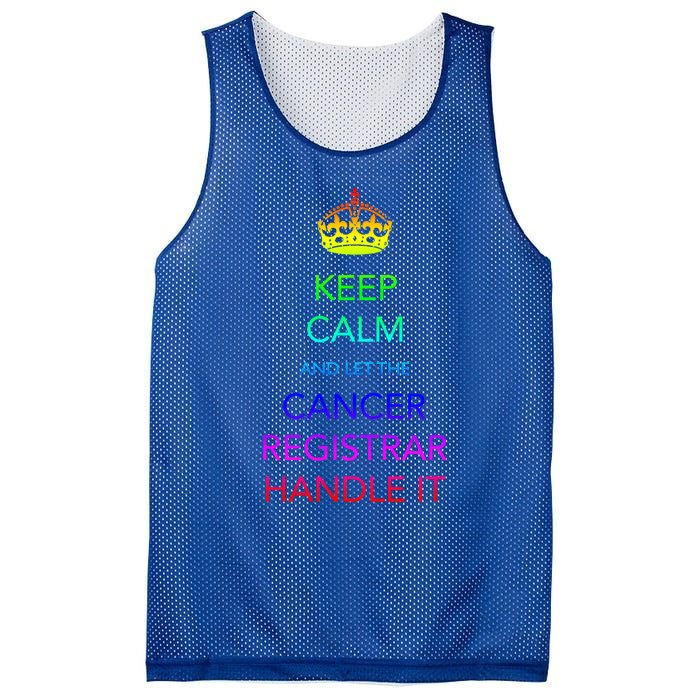 Cancer Registrar National Cancer Registrars Week Gift Mesh Reversible Basketball Jersey Tank