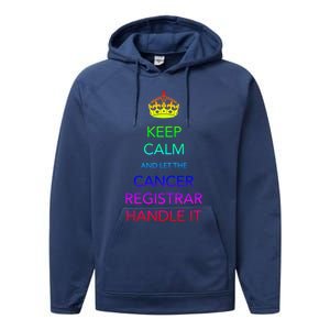 Cancer Registrar National Cancer Registrars Week Gift Performance Fleece Hoodie