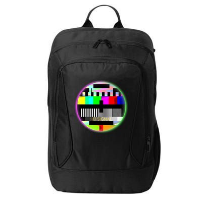 Cool Retro No Tv Signal City Backpack
