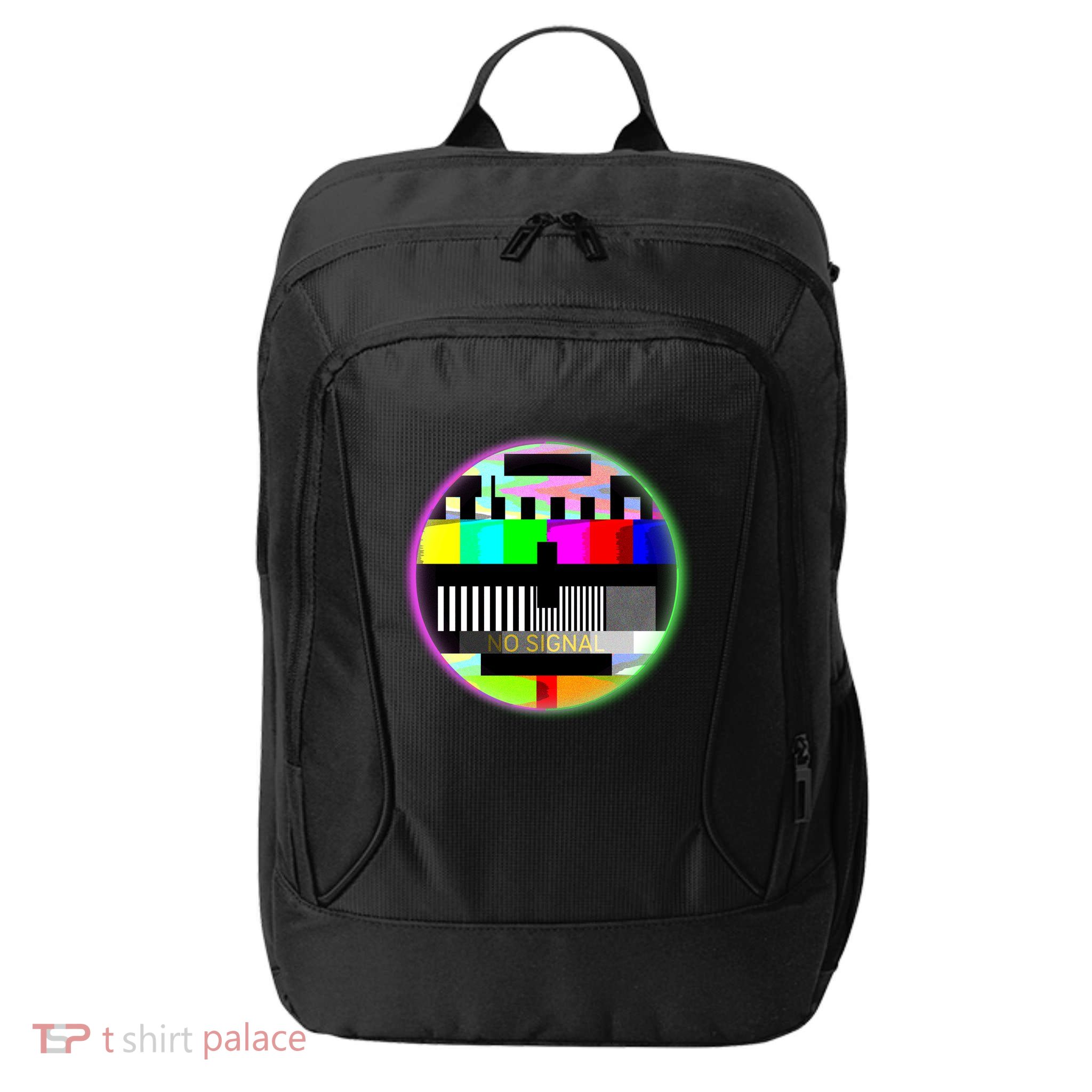 Cool Retro No Tv Signal City Backpack