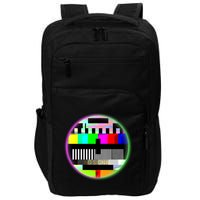 Cool Retro No Tv Signal Impact Tech Backpack