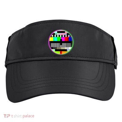 Cool Retro No Tv Signal Adult Drive Performance Visor