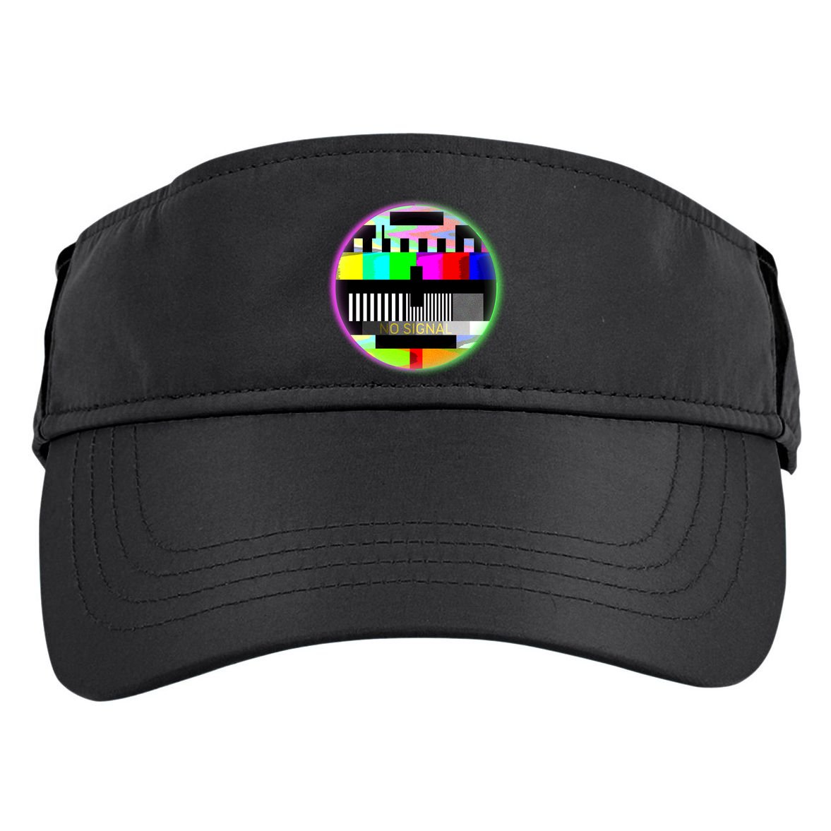 Cool Retro No Tv Signal Adult Drive Performance Visor