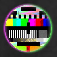 Cool Retro No Tv Signal 12oz Stainless Steel Coffee Mug