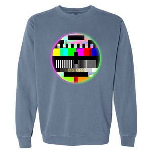 Cool Retro No Tv Signal Garment-Dyed Sweatshirt