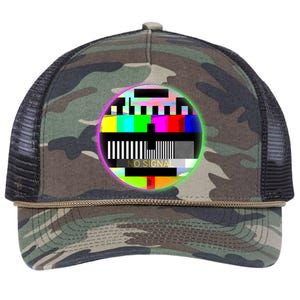 Cool Retro No Tv Signal Retro Rope Trucker Hat Cap