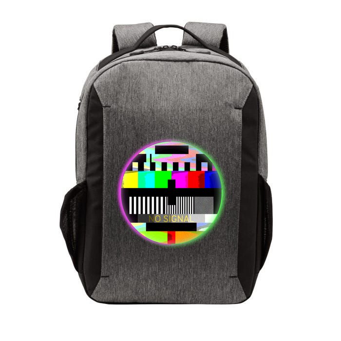 Cool Retro No Tv Signal Vector Backpack