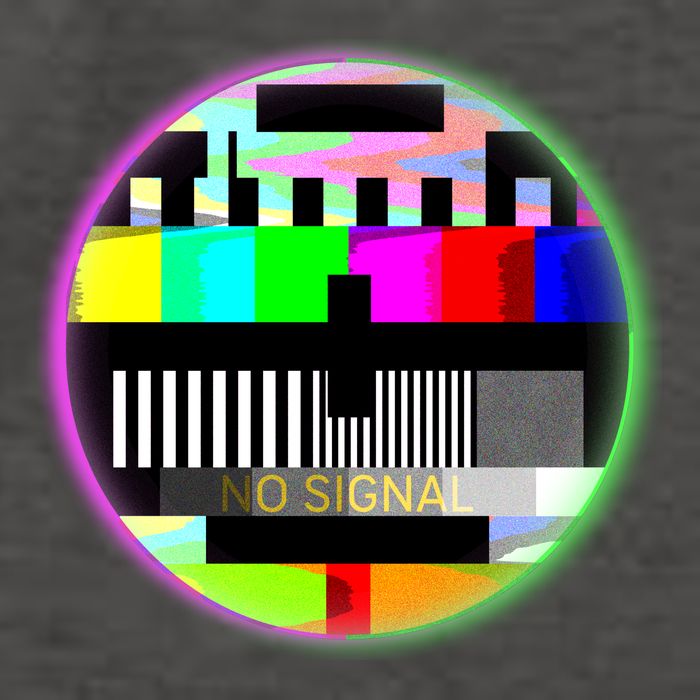 Cool Retro No Tv Signal Vector Backpack