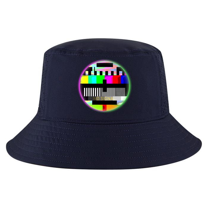 Cool Retro No Tv Signal Cool Comfort Performance Bucket Hat