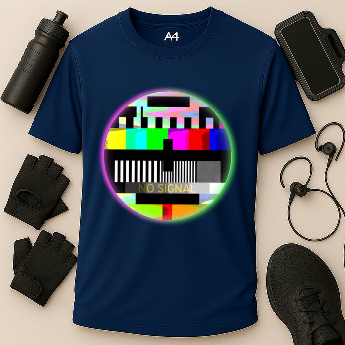 Cool Retro No Tv Signal Performance Shirt