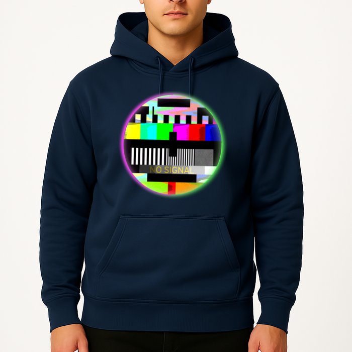 Cool Retro No Tv Signal Hoodie