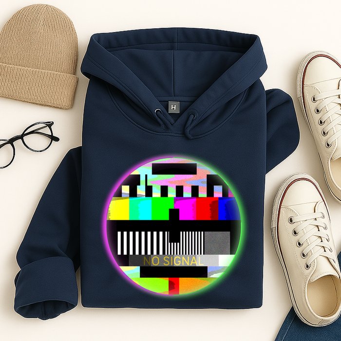 Cool Retro No Tv Signal Hoodie