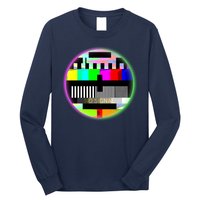 Cool Retro No Tv Signal Long Sleeve Shirt