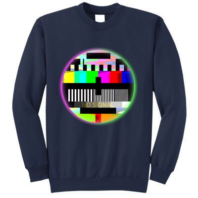 Cool Retro No Tv Signal Sweatshirt