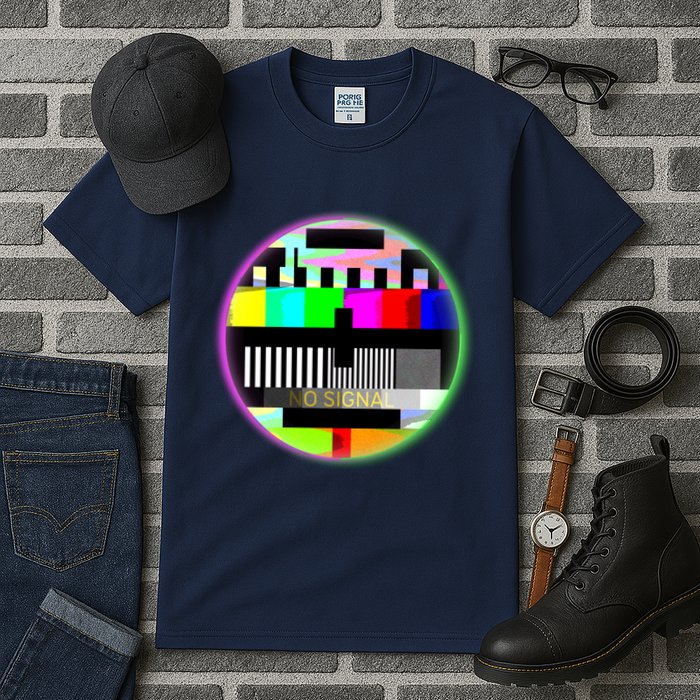 Cool Retro No Tv Signal Tall T-Shirt