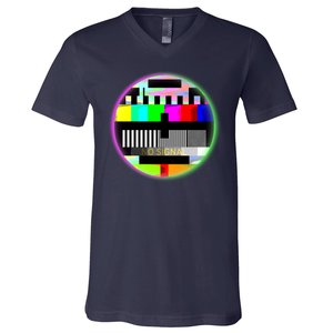 Cool Retro No Tv Signal V-Neck T-Shirt