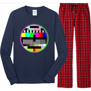 Cool Retro No Tv Signal Long Sleeve Pajama Set