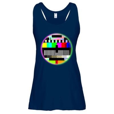Cool Retro No Tv Signal Ladies Essential Flowy Tank