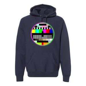 Cool Retro No Tv Signal Premium Hoodie