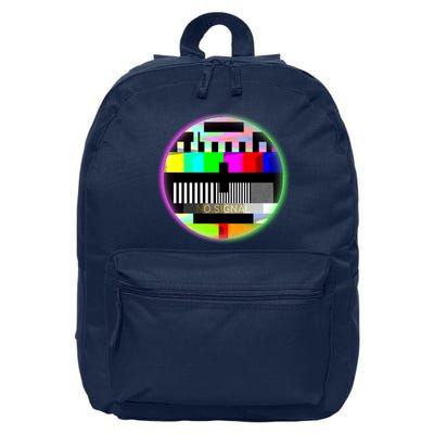 Cool Retro No Tv Signal 16 in Basic Backpack