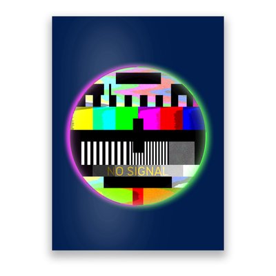 Cool Retro No Tv Signal Poster
