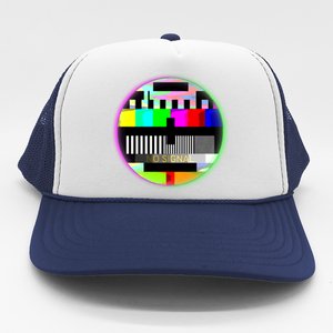 Cool Retro No Tv Signal Trucker Hat