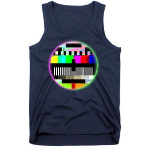 Cool Retro No Tv Signal Tank Top