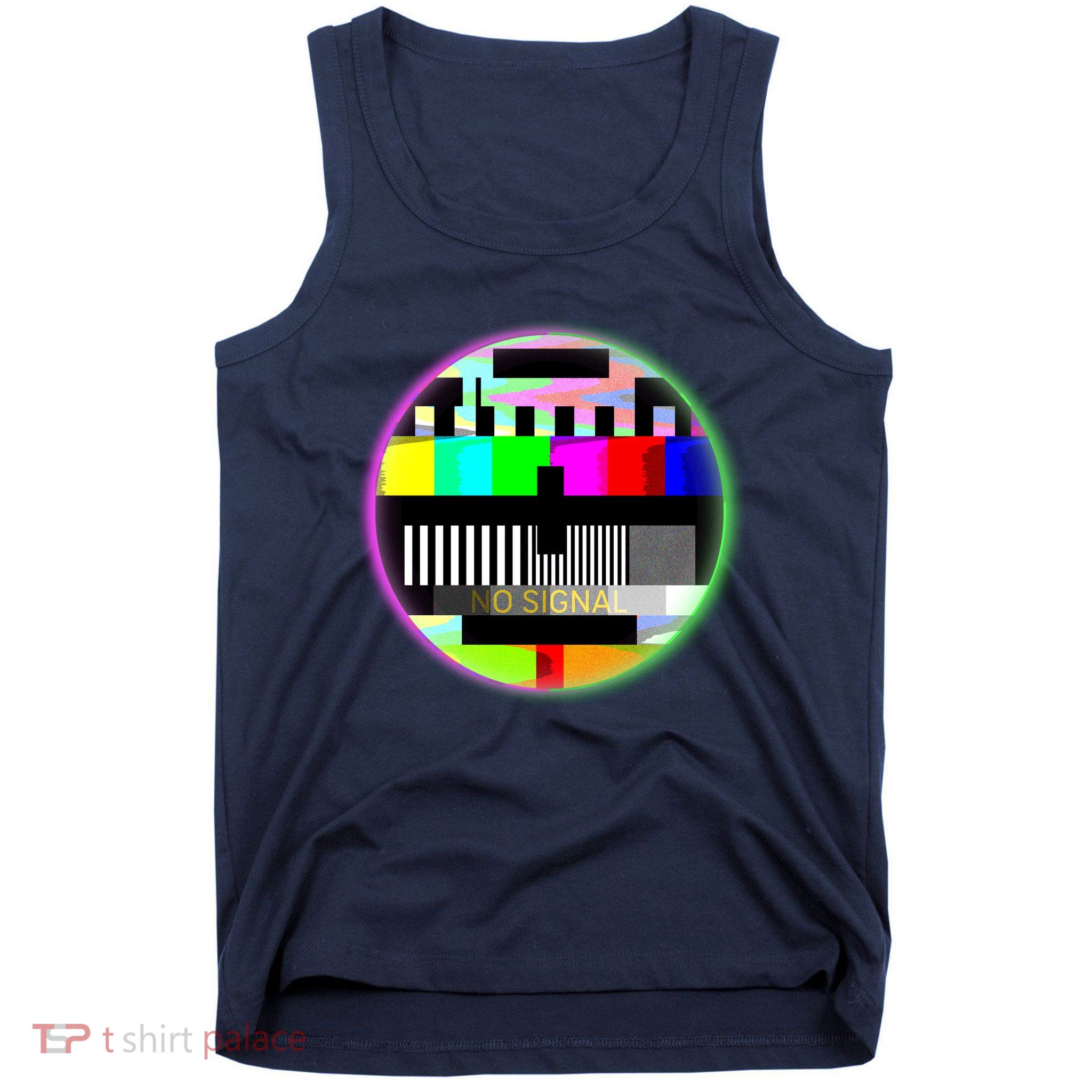 Cool Retro No Tv Signal Tank Top