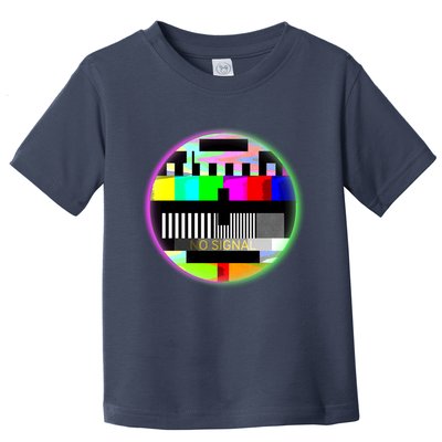 Cool Retro No Tv Signal Toddler T-Shirt