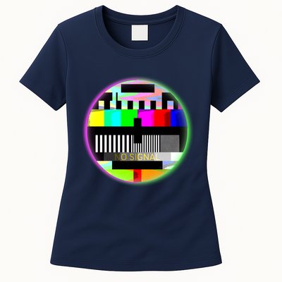 Cool Retro No Tv Signal Womens T-Shirt