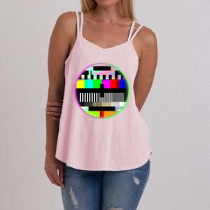 Cool Retro No Tv Signal Women's Strappy Tank