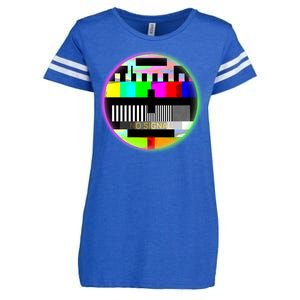 Cool Retro No Tv Signal Enza Ladies Jersey Football T-Shirt