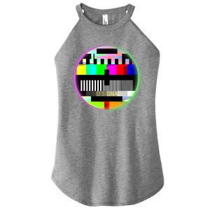 Cool Retro No Tv Signal Women's Perfect Tri Rocker Tank