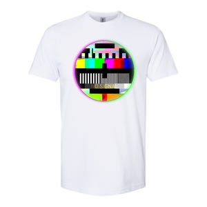 Cool Retro No Tv Signal Softstyle CVC T-Shirt