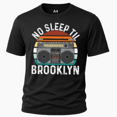 Cool Retro No Sleep Til Brooklyn Old School Portable Stereo Performance Shirt