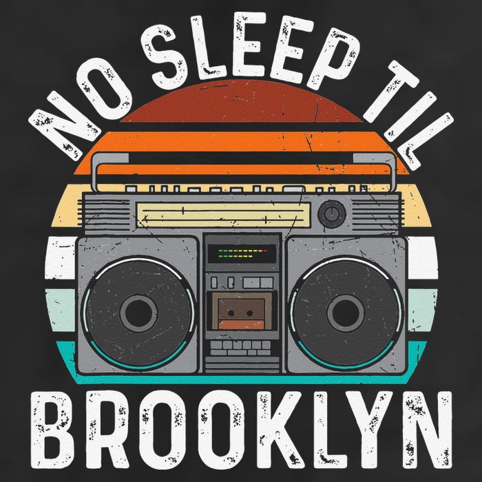 Cool Retro No Sleep Til Brooklyn Old School Portable Stereo 11oz C Handle Ceramic Mug