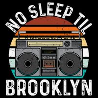 Cool Retro No Sleep Til Brooklyn Old School Portable Stereo Short Acrylic Beanie