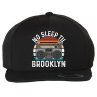 Cool Retro No Sleep Til Brooklyn Old School Portable Stereo Wool Snapback Cap