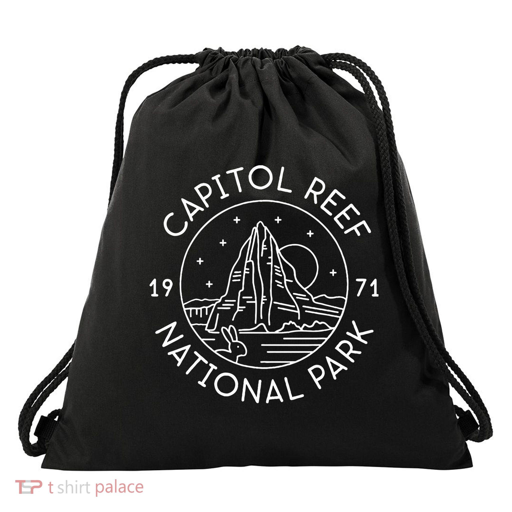 Capitol Reef National Park 1971 Wayne County Utah Drawstring Bag